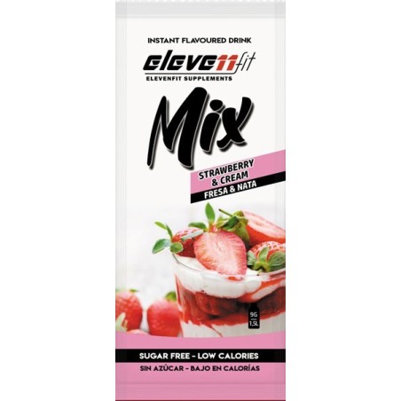 Mélange sans sucre à saveur de fraise et de crème