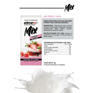 ▷ Arôme fraise et crème 🍓 Sans sucre 1,5 L - Elevenfit