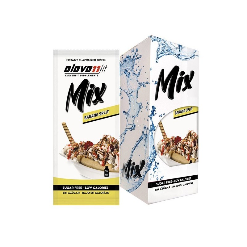 CAJA DE 12 SOBRES MIX SABOR BANANA SPLIT SIN AZÚCAR
