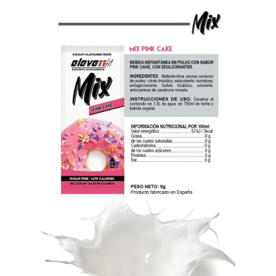 ▷ Rosa Kuchengeschmacksmischung, 12 zuckerfreie Beutel - Elevenfit