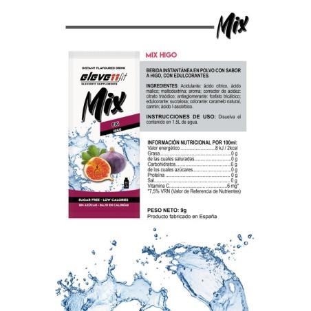 BOX OF 12 SUGAR-FREE FIG FLAVOR MIX SACHETS