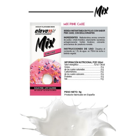 Boîte de 24 sachets de mélange saveur gâteau rose sans sucre