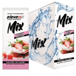 ▷ Packung mit 24 zuckerfreien Erdbeer-Sahne-Mix-Beuteln (1,5 l) — Elevenfit