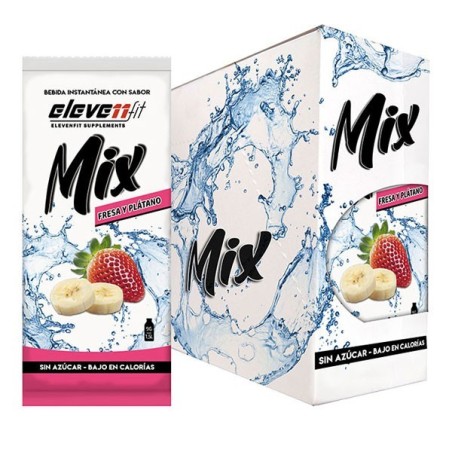 ▷ Caja 24 Sobres Mix Plátano y Fresa Sin Azúcar 1,5L — Elevenfit