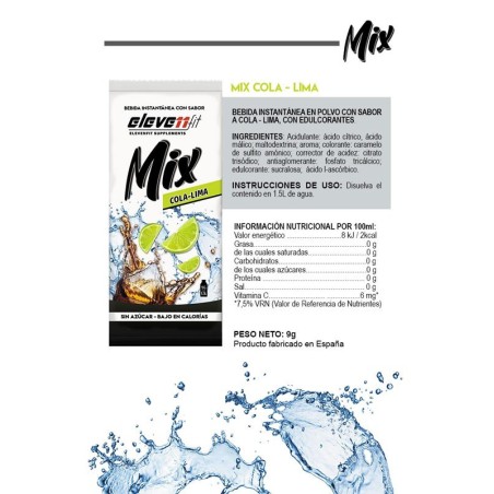 Preparato al gusto di cola e lime senza zucchero