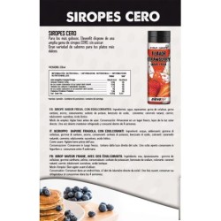 Sciroppo al gusto di fragola senza zucchero, 330 ml
