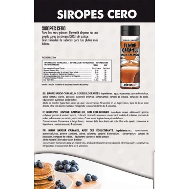 ▷ Sugar-Free Caramel Flavored Syrup 330ml - Elevenfit