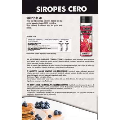 ▷ Sirop sans sucre à la framboise 330 ml - ElevenFit