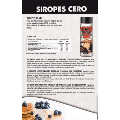 ▷ Sirope Sabor Kinchoc Sin Azúcar 330ml - Elevenfit