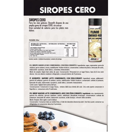 Zuckerfreier Sirup mit Kondensmilchgeschmack, 330 ml