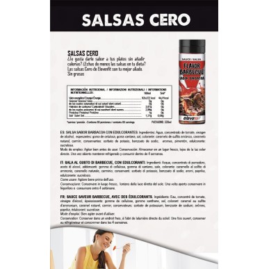 ▷ Salsa Barbacoa Sin Azúcar 330ml - Elevenfit