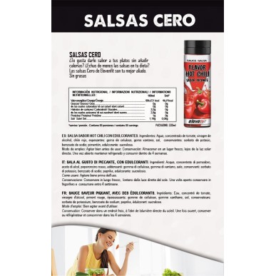 ▷ Zuckerfreie scharfe Chilisauce 330 ml - Elevenfit