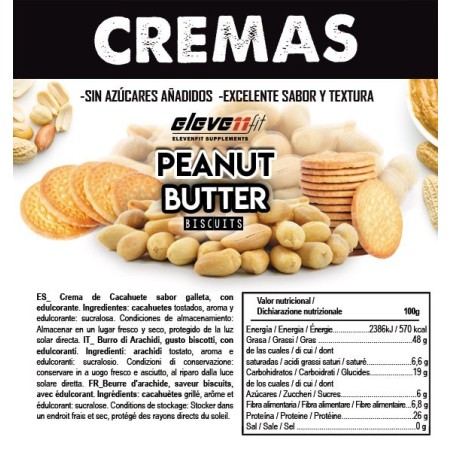 CREMA DE CACAHUETE CON SABOR A GALLETA