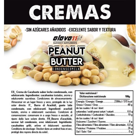 Beurre de cacahuète aromatisé au lait condensé