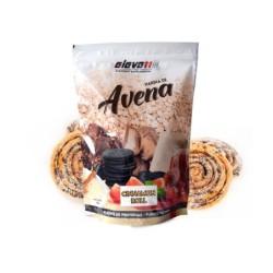 Cinnamon Roll 1kg Elevenfit oat flour in a bag, image highlighting oats and a variety of sweets.