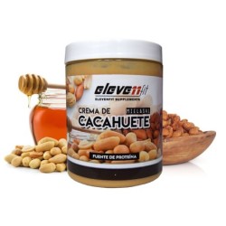 ▷ Burro di arachidi senza zucchero al miele e sale 300 g - Elevenfit