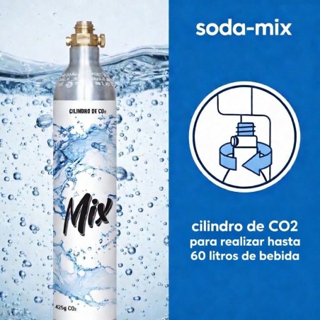 BOMBOLETTA DI CO2 PER MACCHINA PER BIBITE GASSATE (RICARICABILE)