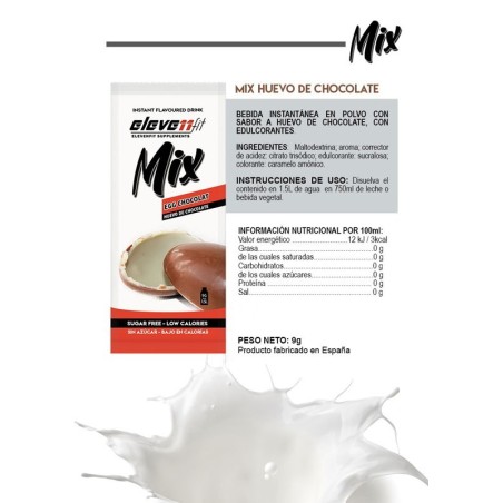 MÉLANGE À ARÔME D'ŒUF AU CHOCOLAT SANS SUCRE