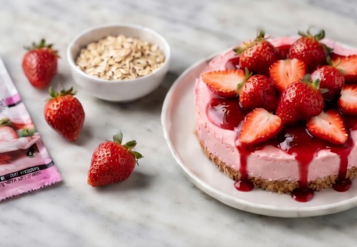 Cheesecake fitness aux fraises avec Mix Elevenfit