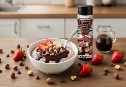 Bol de yaourt protéiné chocolat-noisette