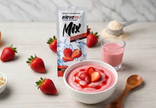 Bol de yaourt protéiné aux fraises