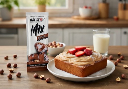 Torta proteica senza zucchero, gusto crema di noci, ElevenFit