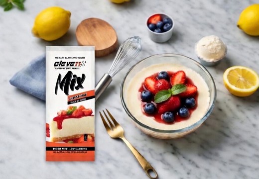 Cheesecake Fitness en Microondas  con Proteína Whey