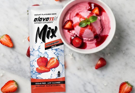 Helado Fitness de Fresa Proteico