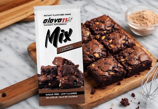 Brownies Fitness de Chocolate Sin Azúcar (alto en proteína)