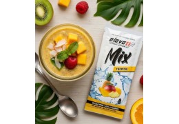 Pouding de chia tropical avec mélange tropical et protéines de lactosérum